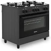 Ravanson Cucina A Gas Con Forno Elettrico Kwge-k90