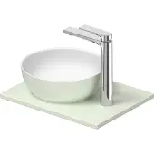 Duravit Set de lavabos Sivida rond avec console 410x330x123mm, 268022FH00, 268022FH00