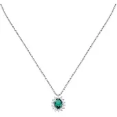 Morellato Collana In Argento Con Zircone Verde Tesori Saiw280 — Collana