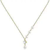 Morellato Collana Perla Argento Perle Vere Zirconi — Collana