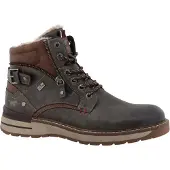 Mustang Boots stringati cognac / grigio