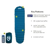 Nemo - Materassino autogonfiabile 3 stagioni - Flyer Abyss - Taglia Large wide - Blu
