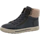 Mustang Stivaletto stringato 'Janique' beige scuro / marino / marrone scuro