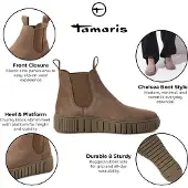 Tamaris Stivaletti Chelsea beige - 40