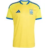 Adidas Maglia trikot 'Ukraine 26 Home' blu / giallo / miele / bianco