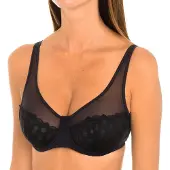 Dim Non imbottito GENEROUS MOD BRODERIE donne - Nero - 100C