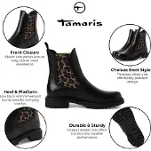 Tamaris Stivaletti Chelsea nero - 37