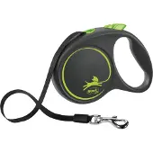 Flexi Cinturino Nero Allungabile Con Design A L 5 M