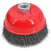 AWTOOLS spazzola di testa 100 mm m14 filo dentellato