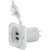 Marinco Caricatore Usb Doppio Deluxe Con Presa 12-24v