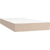 vidaXL Materasso a molle insacchettate Cappuccino 120x190x20 cm in Pelle finta