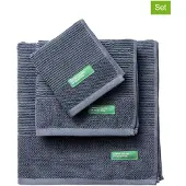 Benetton Set Di Asciugamani Da Bagno 450gsm 3 Unità