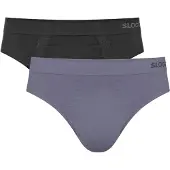 Sloggi Slip 'GO' blu fumo / nero