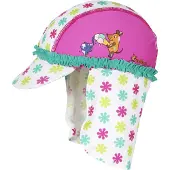 Playshoes Cappello 'Die Maus' turchese / verde chiaro / eosina / bianco