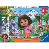Ravensburger Puzzle Di Dora L´esploratrice 2 X 24 Pezzi