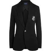 Ralph Lauren per donna. 211795348001 Blazer strutturato nero (34), Casual, Cotone