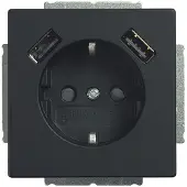 Busch-Jaeger SCHUKO-2x Presa USB 20 EUCB2USB-885 2CKA002011A6279