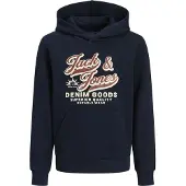 Jack & Jones Kids Junior Felpa écru / blu notte / marrone