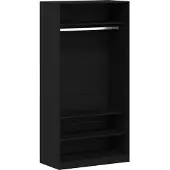 vidaXL Armadio look rovere nero 100 x 50 x 200 cm