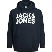 Jack & jones Plus Size Felpa Con Cappuccio Con Logo