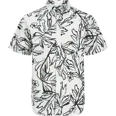 Jack & Jones Camicia 'JORLafayette' nero / bianco