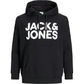 Jack & Jones Plus Size Felpa Con Cappuccio Con Logo