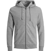 Jack & Jones Felpa Con Cappuccio E Zip Semplice