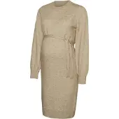 Mamalicious Abito in maglia 'New Anne' beige sfumato
