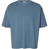 Selected T-shirt Girocollo Uomini Grigio XXL
