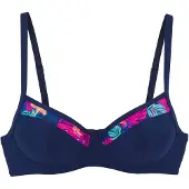 LASCANA Top per bikini navy / turchese / blu cobalto / rosa neon