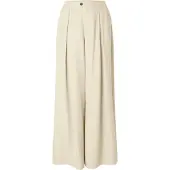 Selected Pantaloni Gamba Ampia Donne Beige 38