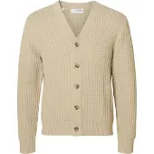 Selected Cardigan A Maglia Uomini Beige XL