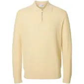 Selected Polo A Maniche Lunghe Uomini Bianco XXL