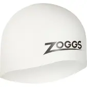 Zoggs Easy Fit Silicone Cap Cuffia da nuoto bianco