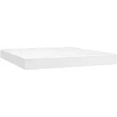 vidaXL Materasso a molle insacchettate bianco 160x200x20 cm in Pelle finta