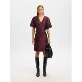 Selected Vestito Incrociato Donne Viola 36