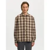 Selected Camicia A Quadri Uomini Marrone M