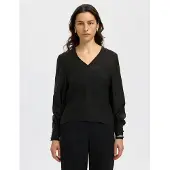 Selected Camicetta A Maniche Lunghe Donne Nero 40