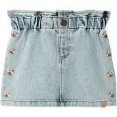 Lil´ Atelier Gonna blu denim / verde / eosina
