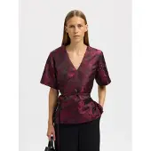 Selected Top Incrociato Donne Viola 34
