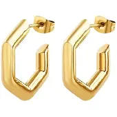 Breil Orecchini placcati oro Hexagonia TJ3511 — Orecchini