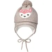 Maximo Mini Girl-Mütze Intarsia Reh Berretto Bambini (43-45 cm, grigio)