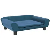 Syfax Divano per Bambini Blu 70x45x26 cm in Velluto