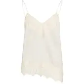 Vila Vilea Asymmetric Lace Canottiera Cinghia Di Spaghetti