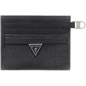 GUESS portacarte da uomo in pelle martellata nero