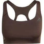 Adidas Reggiseno sportivo 'Optime' marrone scuro