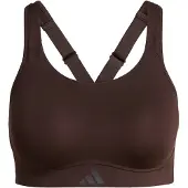 Adidas Reggiseno sportivo 'Optime' cioccolato / grigio scuro