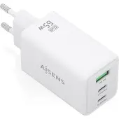 Aisens Caricabatterie Da Parete Usb-a E Usb-c Asch-65w3p072-w