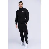 Lonsdale Tuta da jogging 'Geddington' rosso sangue / nero / bianco
