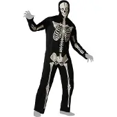 Atosa Costume Da Uomo Glow In The Dark Skeleton